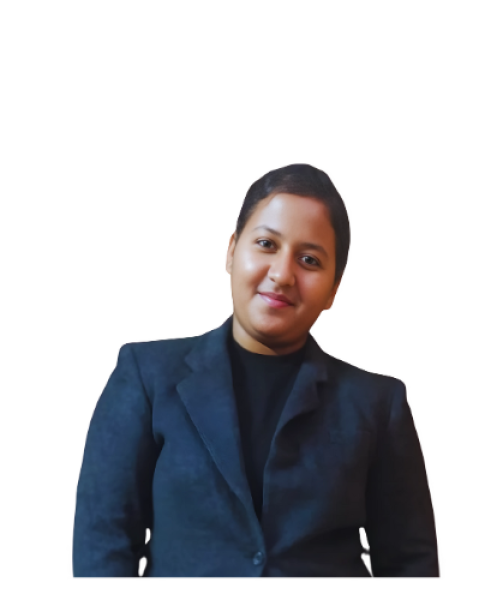 This shows the owner of the website. Divya grover is a digital marketing specialist and a freelancer who is seen here in a professional wear.